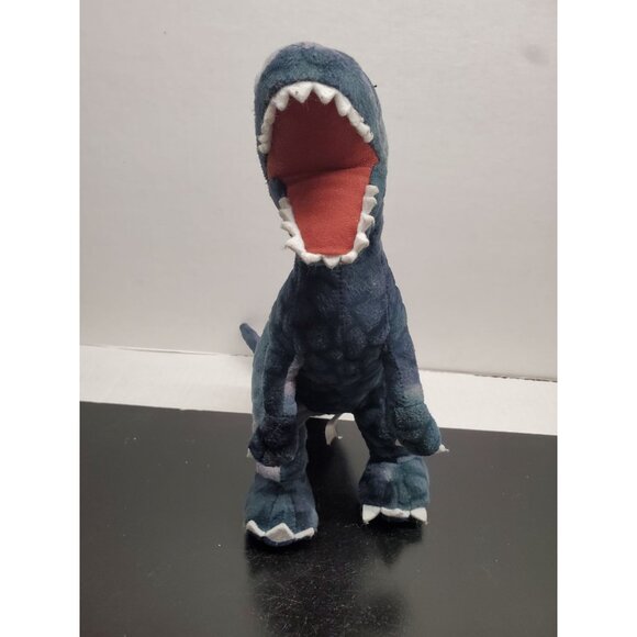 Jurassic World Plush Tyrannosaurus Rex Dinosaur Toy Blue & Gray 12 Inches - Picture 2 of 11